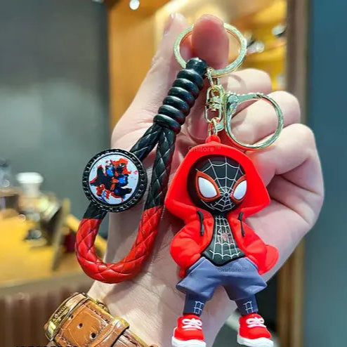 Red Hoodie Spiderman 3D Silicon Keychains