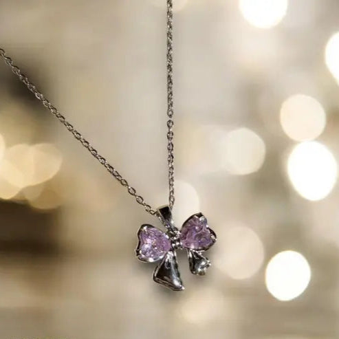 New Design Premium Quality bow Pendant Chain