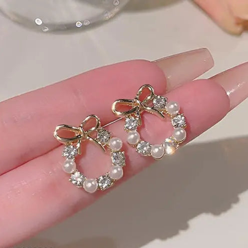 Korean Golden earrings for women